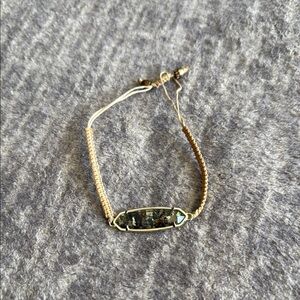 Kendra Scott Elegant Tan and Green Bracelet